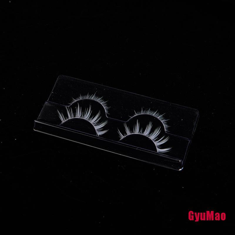 Bộ 2 Cặp Lông Mi Giả Mềm Mại Và Dưới Màu Trắng Dùng Trang Điểm