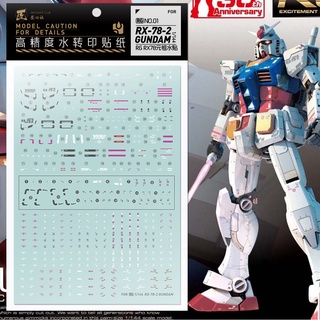 Decal nước RG RX-78-2 Gundam