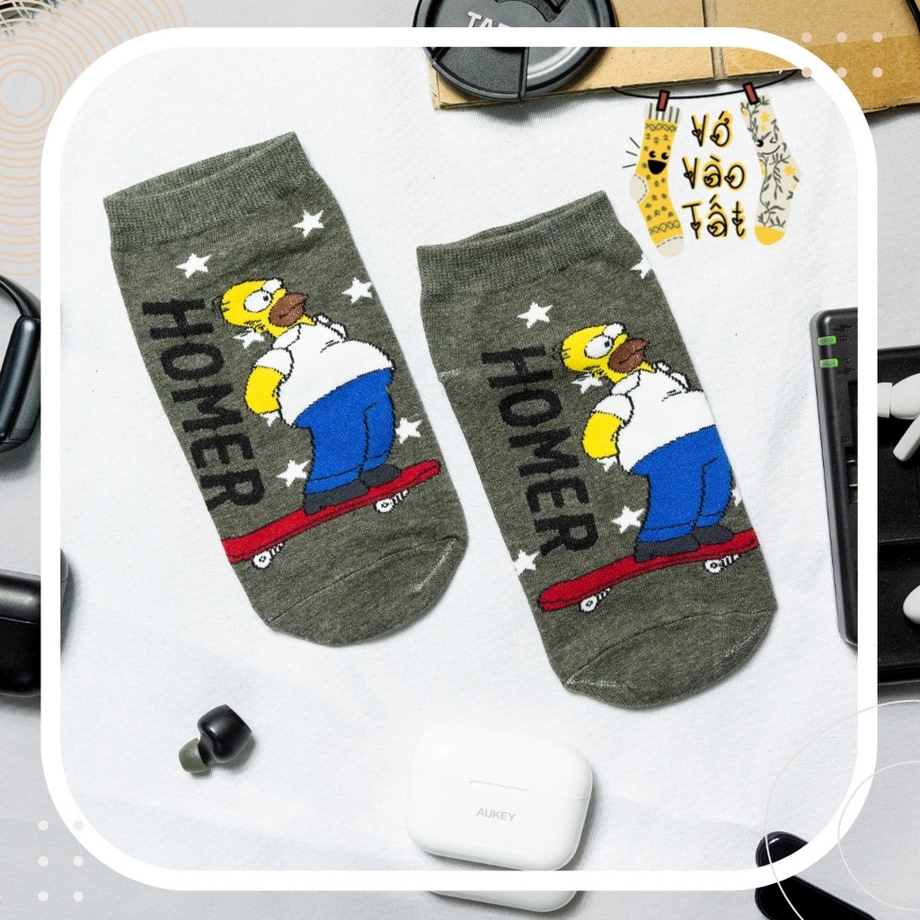 TẤT VỚ CỔ NGẮN UNISEX SIMPSON
