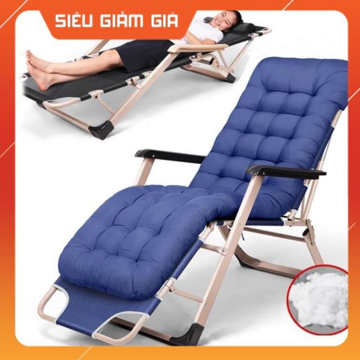 Ghế xếp thư giãn - Khung sắt cao cấp- Ghế xếp xếp tựa lưng đa năng A168az