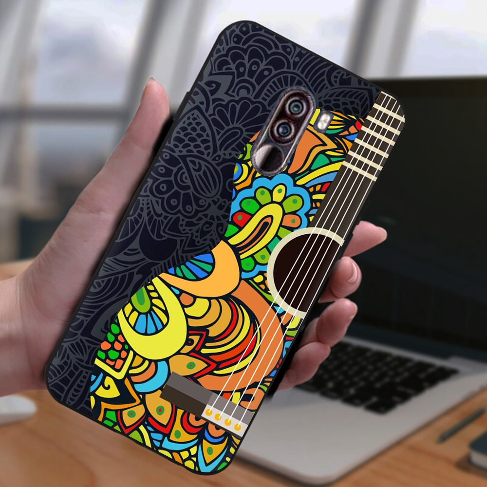 Ốp Điện Thoại Tpu Mềm Chống Rơi Hình Đàn Guitar Thời Trang Cho Xiaomi Mi 10t Pro 10t Lite 10t Poco X3 Nfc Poco M3