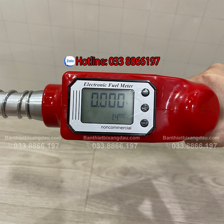 Cò bơm điện tử bản nâng cấp chuyên bơm xăng dầu đo lưu lượng