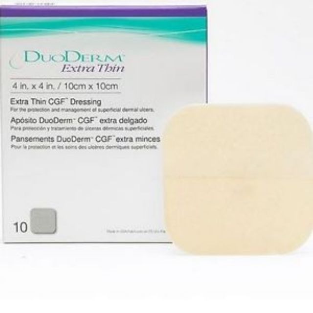 Miếng dán mụn Duoderm Extrathin 10×10 dunhf cho các loại mụn, vết thương, sẹo... giúp hút mụn, giảm thâm sẹo, liền sẹo,