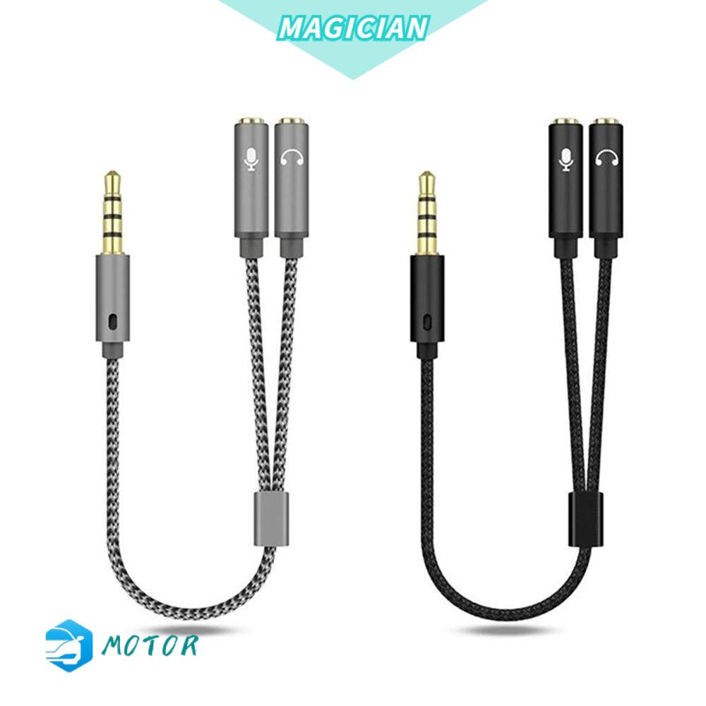 Dây Cáp Âm Thanh AUX Chia 2 Cổng Cắm 3.5mm Nhiều Màu Sắc Tiện Dụng