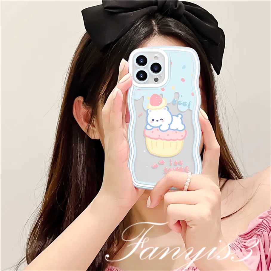 Ốp Điện Thoại TPU Mềm Hình Gấu Uống Trà Sữa Cho iPhone 14 13 12 11 Pro Max X XR Xs Max 8 7 6 6s Plus SE 2020
