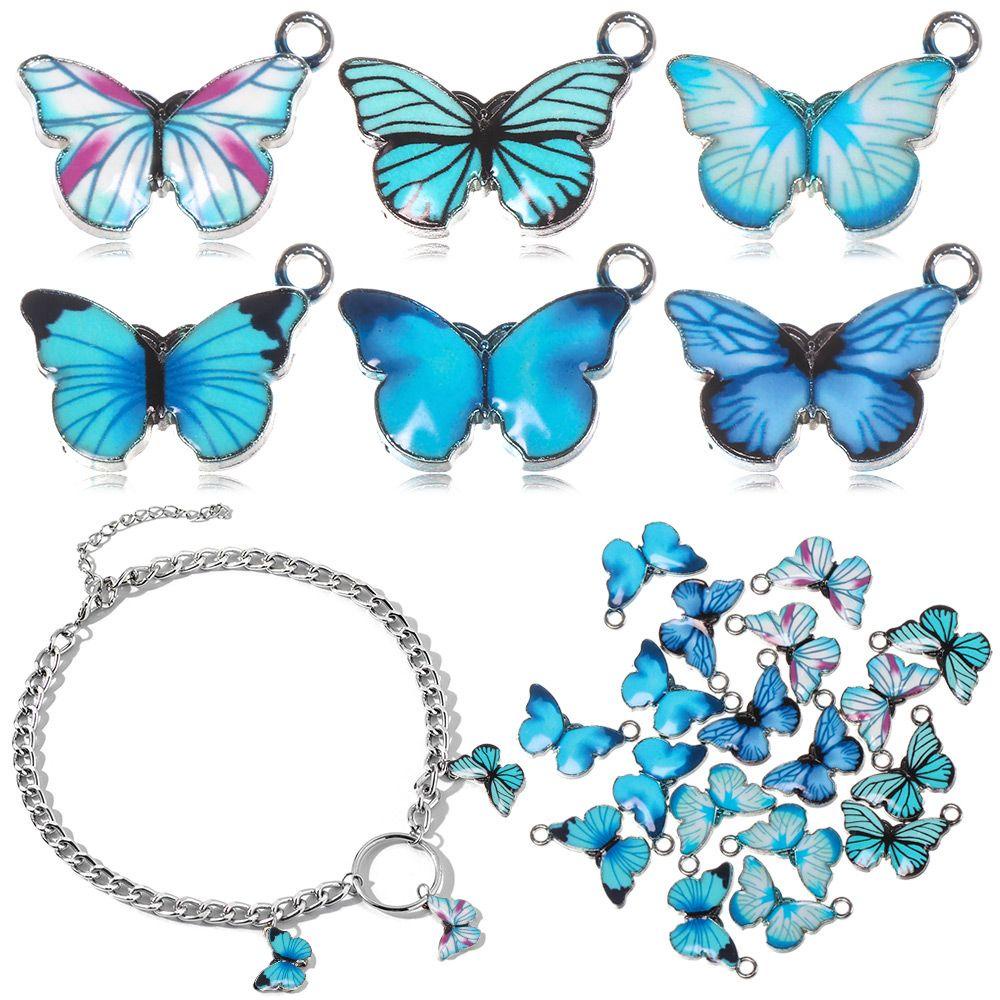 Set 10 Mặt Vòng cổ Hình Bươm Bướm DIY