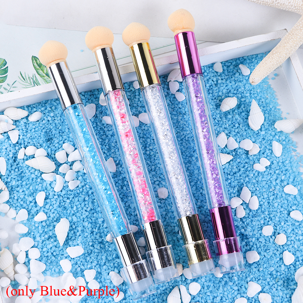 [Hàng mới về] Cọ vẽ trang trí móng tay nghệ thuật hai đầu/ Tấm cạo làm móng tiện lợi