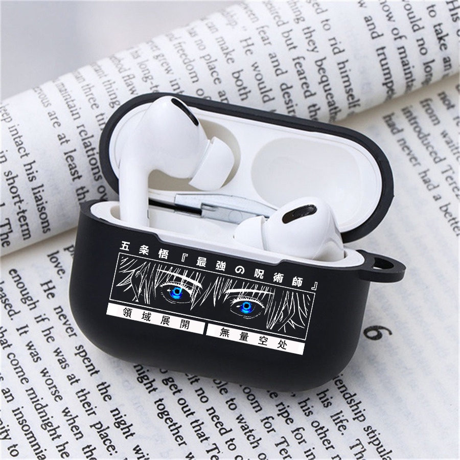 Ốp Vỏ Bảo Vệ Hộp Sạc Tai Nghe airpods pro 3 2 1 b Bằng Silicon Họa Tiết Hoạt Hình anime Dễ Thương