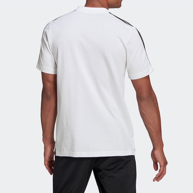 Áo polo 3 Sọc thêu logo nhỏ vải piqué AEROREADY Essentials++GK9138-GK9097++Hàng Chính hãng Cho Nam