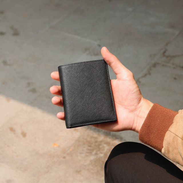 Ví Nam STONE da Saffiano Cầm Tay Mini Đựng Thẻ Cao Cấp Chống Nước Thương Hiệu BTLUXURY