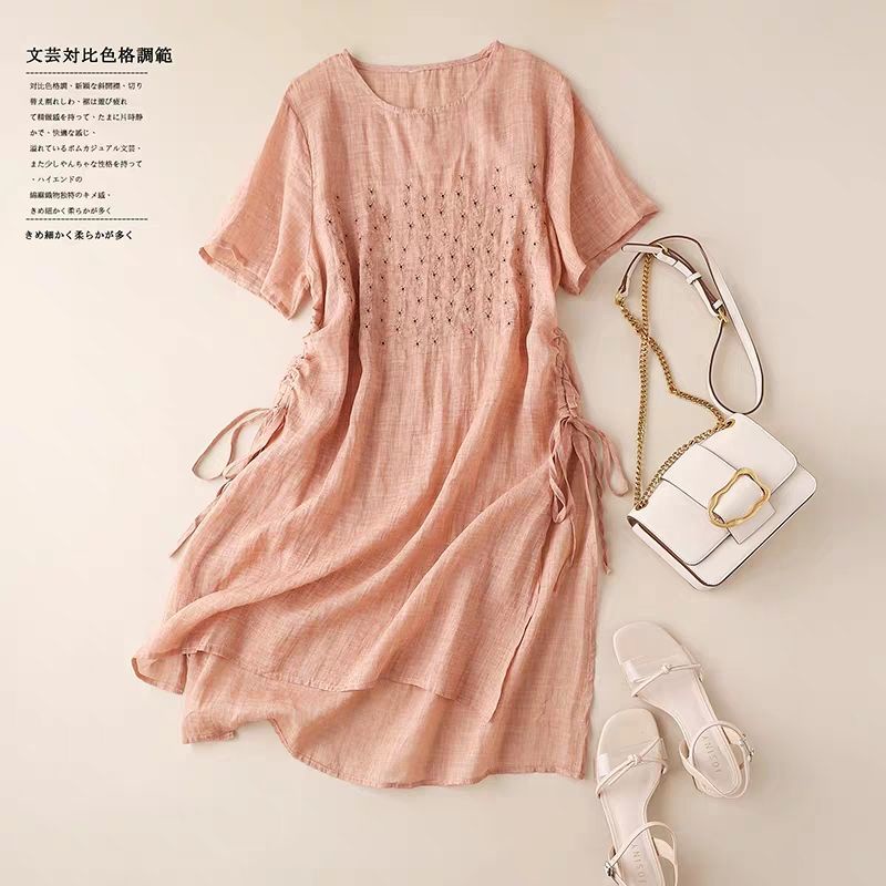 Áo Thun Cotton Nguyên Chất Tay Ngắn Phong Cách Thời Trang Mới 2022 Kích Thước M-4xl
