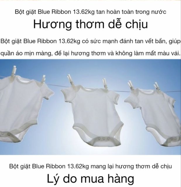 Bột giặt Blue Ribbon 12,7 kg của Mỹ - 0961213337 - không có bọt an toàn cho máy giặt