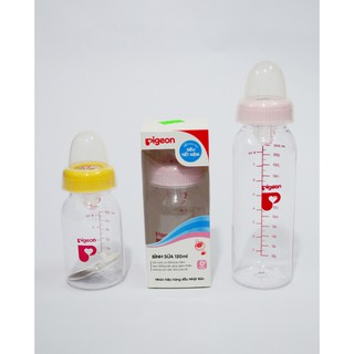 bình sữa tròn pigeon 120ml nhua  pp  sx  2023