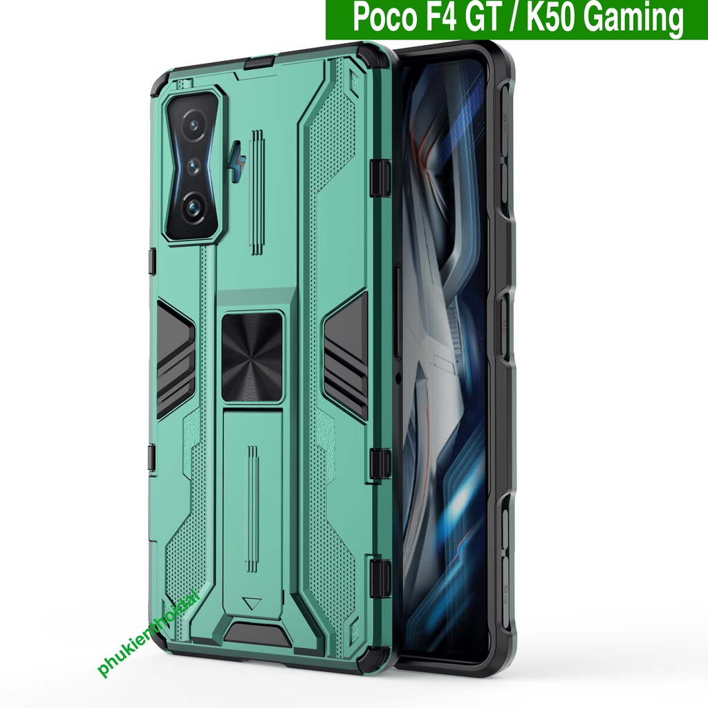 Ốp lưng Redmi K40 Gaming / K50 Gaming / Poco F4 GT / K50 Ultra Iron Man Ver 3 chống sốc giá đỡ thời trang cao cấp