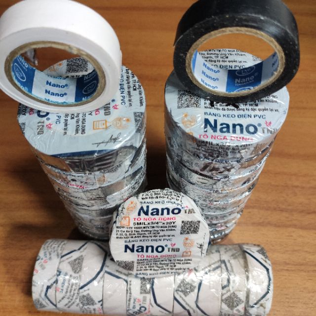 Băng keo điện. Băng keo đen thương hiệu NANO