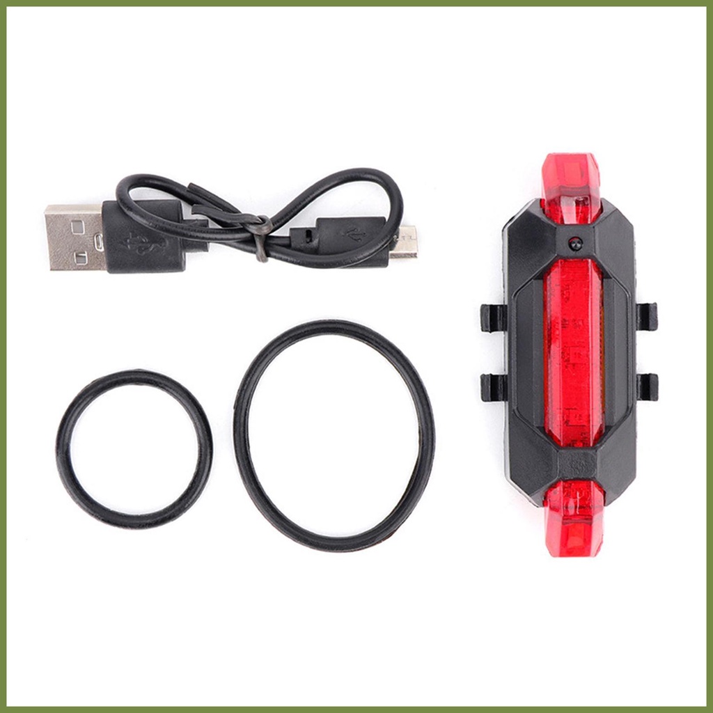 Đèn Gắn Đuôi Xe Đạp Sạc USB Chống Nước IPX4