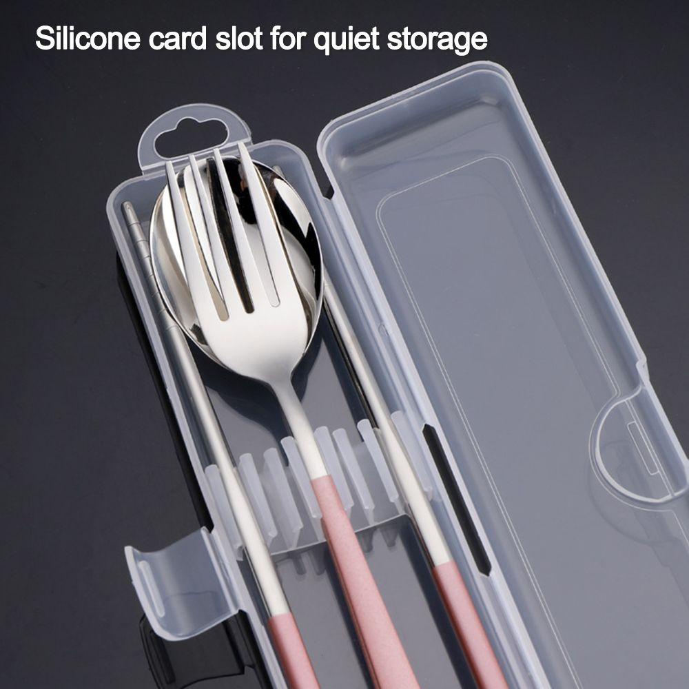 Bộ Muỗng Đũa Nĩa Bằng Thép Không Gỉ Du Lịch