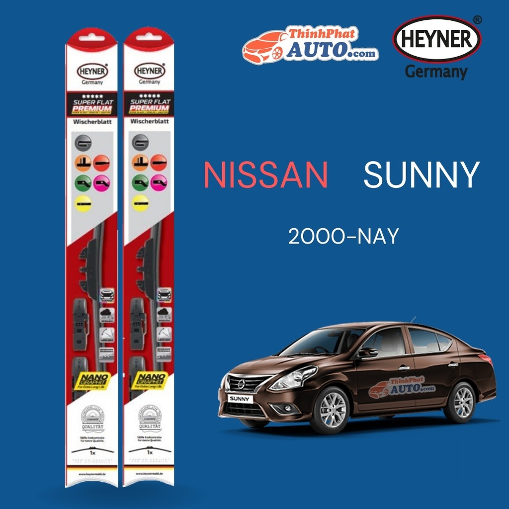 Gạt Mưa Xe Nissan Sunny Heyner Germany Chính Hãng Đức