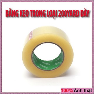 Băng keo trong🔥Băng dính trong🔥Dày 200YARD, Rộng 4,8cm