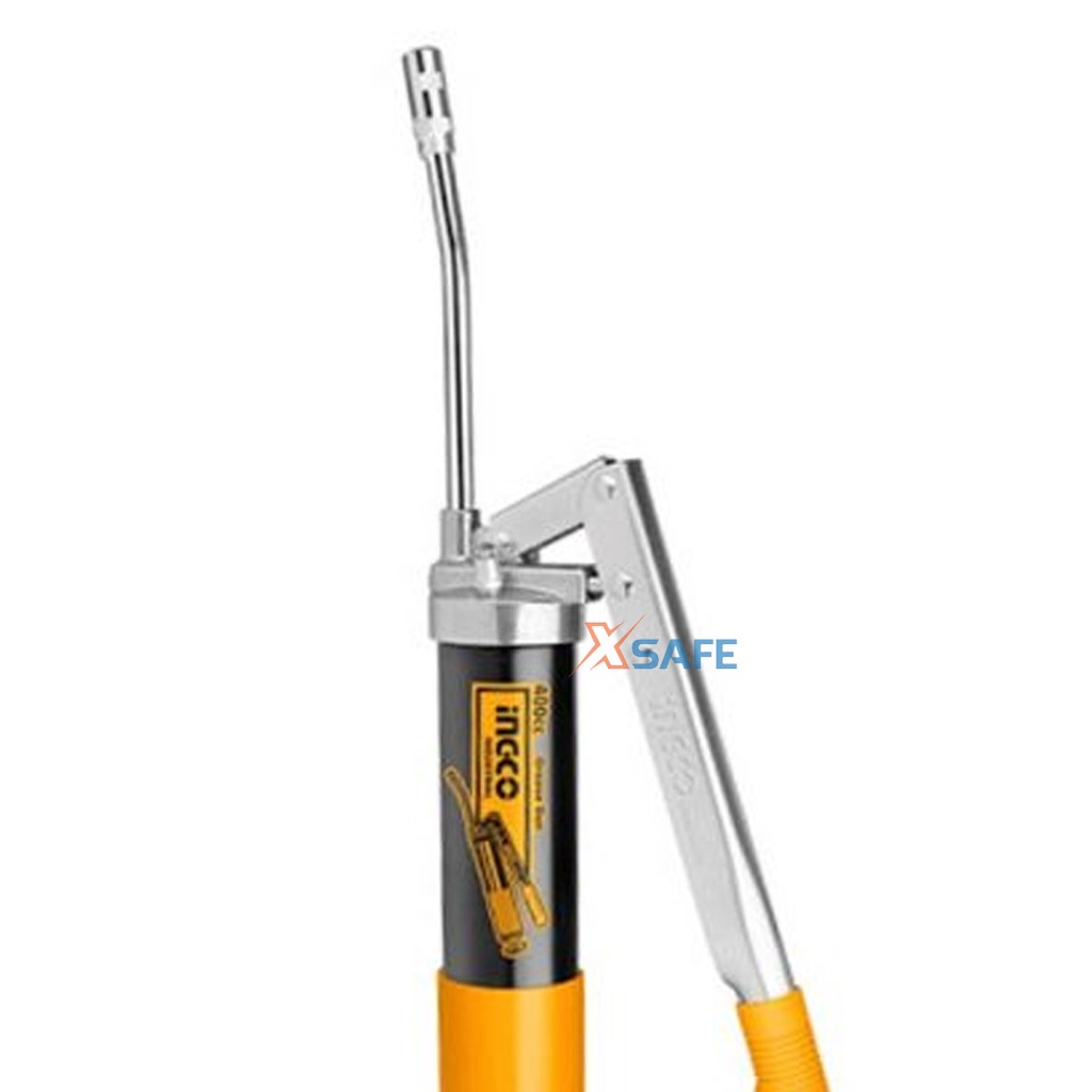 Súng bơm mỡ INGCO GRG015002 Tay cầm dễ dàng tạo lực đẩy chất liệu cao cấp, chịu lực mạnh mẽ
