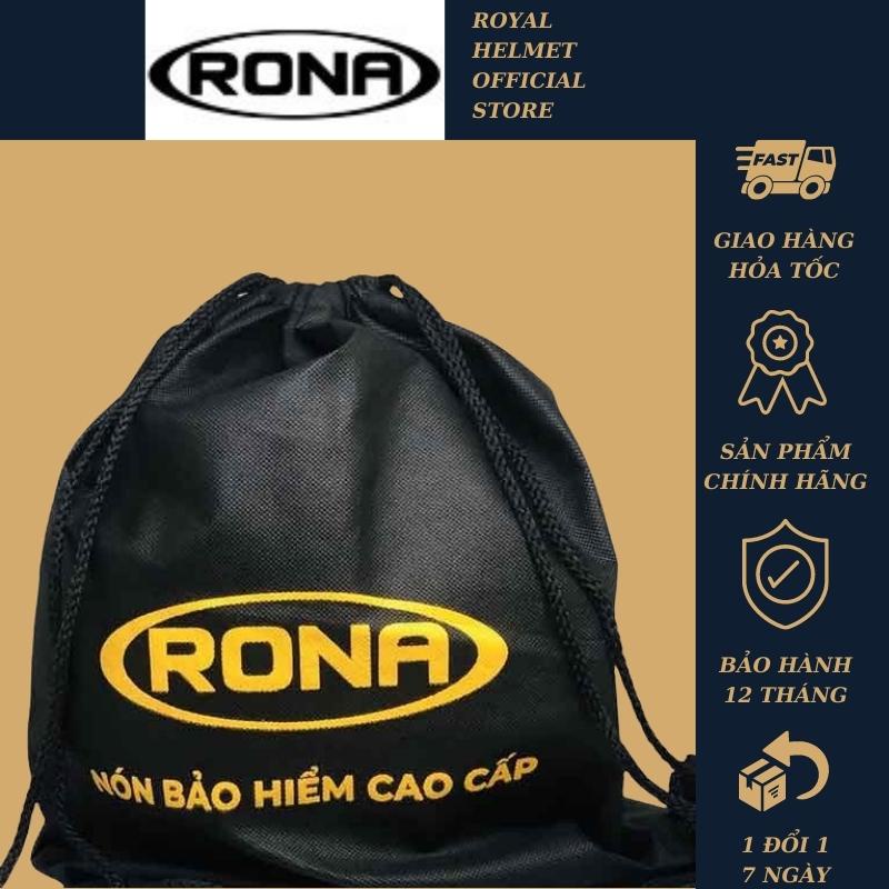 Túi vải không dệt RONA có dây rút thành balo đựng mũ bảo hiểm 3 4 và thumbnail