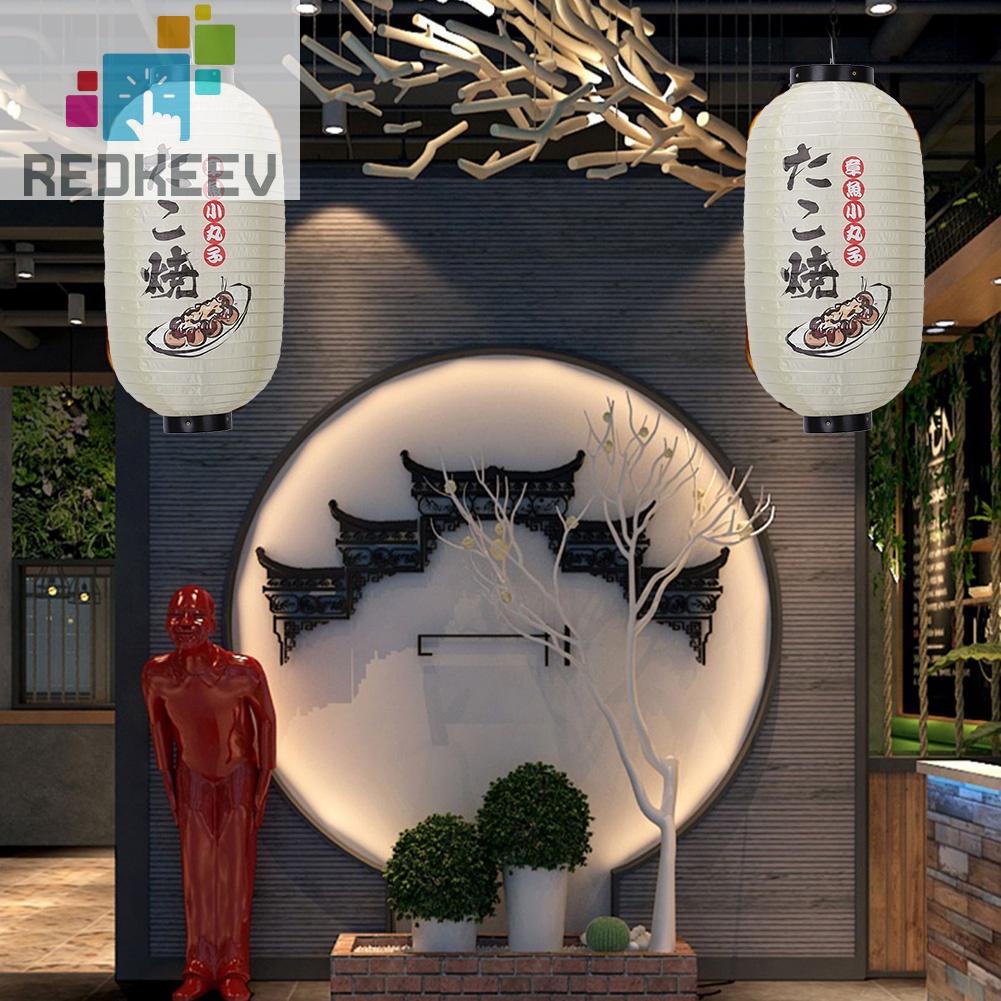 Lồng đèn vải 10 inch 25cm phong cách Nhật Bản dành cho trang trí quán bar