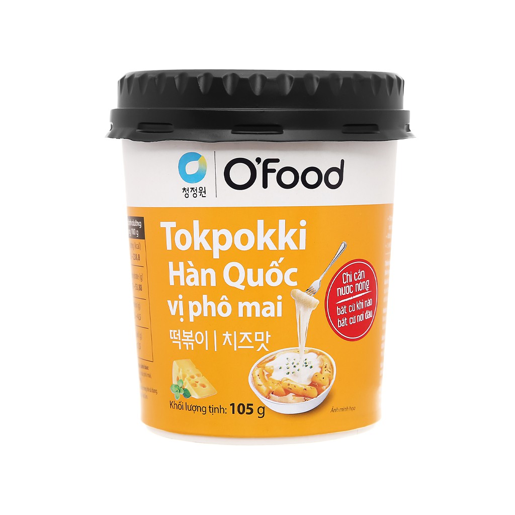 Bánh gạo Tokpokki Hàn Quốc O'food các vị truyền thống, phô mai, Chua ngọt, tương đen | BigBuy360 - bigbuy360.vn