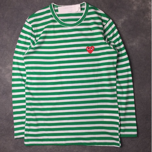 Chơi mới comme des garcons CDG Nam Nữ Áo thun dài tay Cotton nguyên chất
