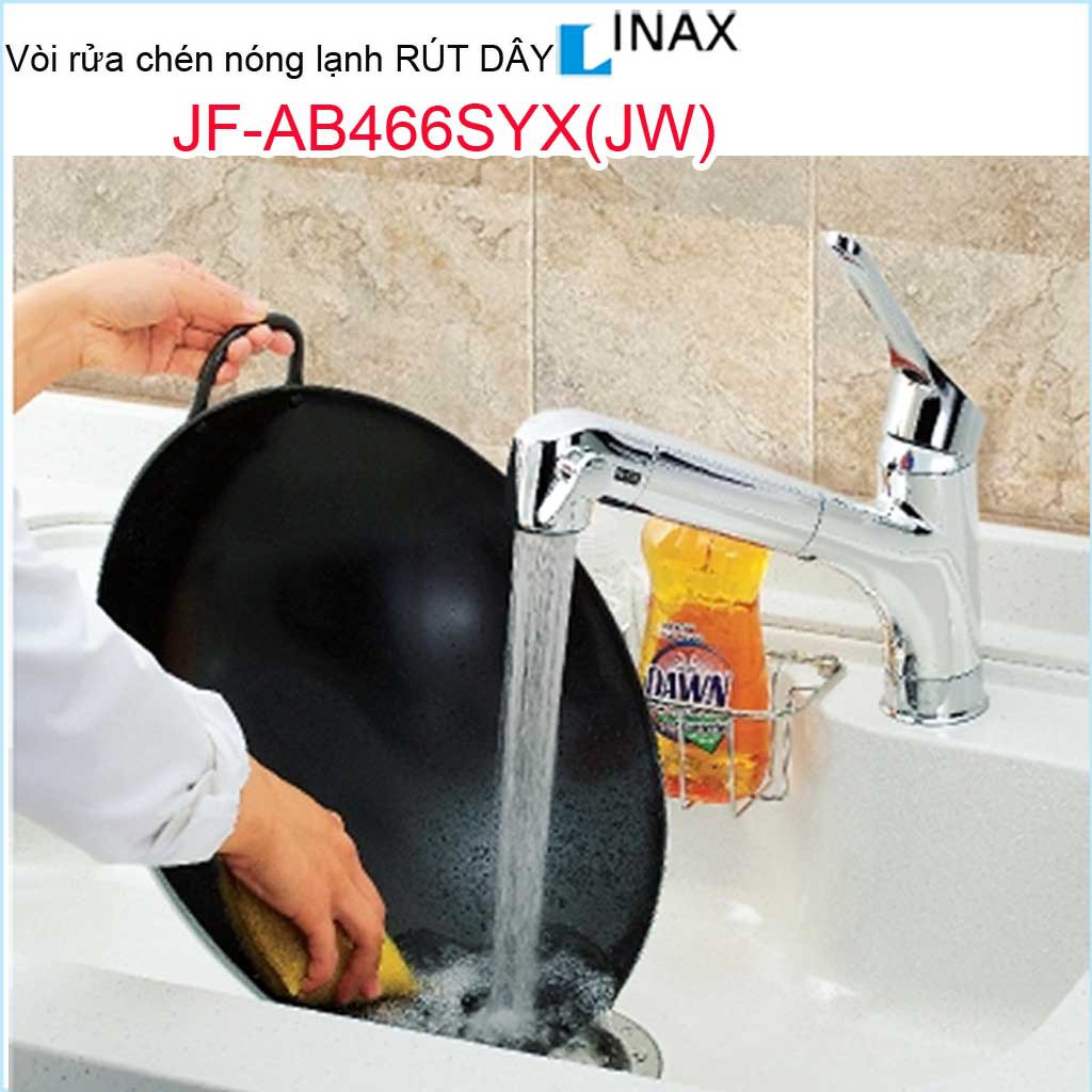 Vòi bếp nóng lạnh, vòi rửa chén bát nóng lạnh, vòi chậu Inax chính hãng Nhật Bản JF-AB466SYX