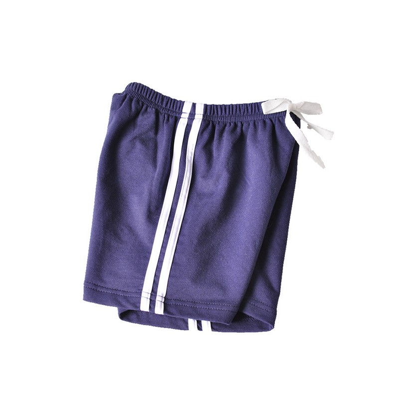 3-10Y Kids Boys Girls Solid Color Striped Shorts Summer Baby Causal Sport Style Cotton Shorts