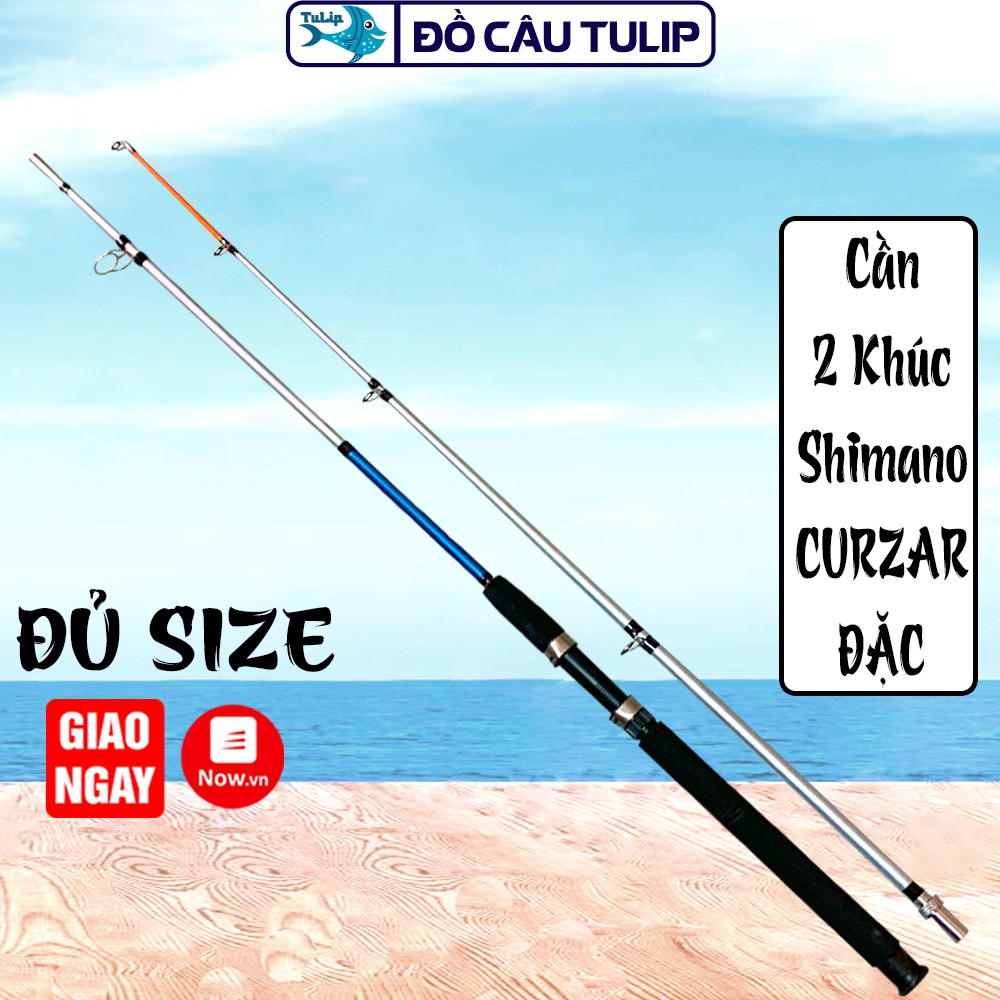 Cần Câu Máy 2 Khúc Đặc SHIMANO CRUZAR - Sợi Thủy Tinh - Cần Được Nối Bằng Khớp Vặn Inox - Đủ Size : 2M1 - 2M4