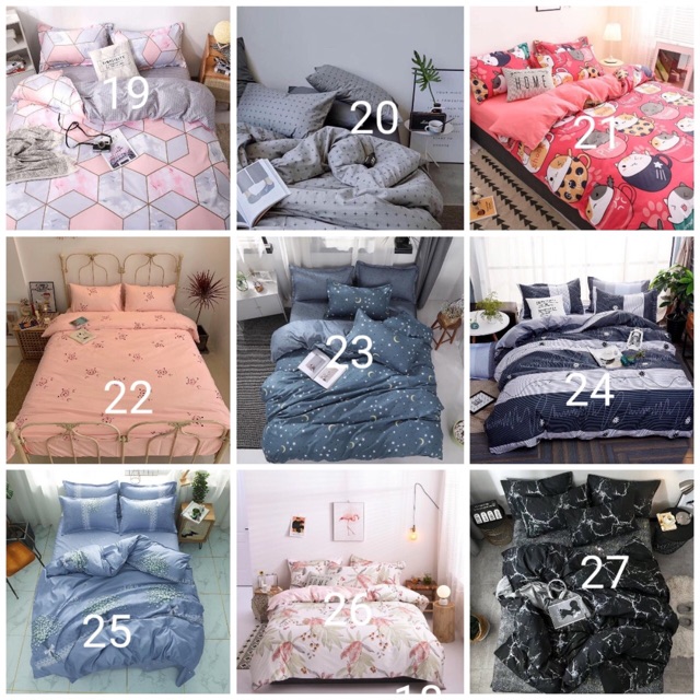 Sét chăn ga gối cotton poly nhập (ib để chọn mầu) | BigBuy360 - bigbuy360.vn