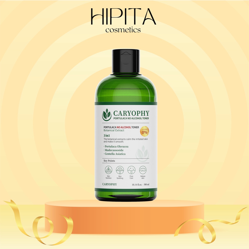 Nước Hoa Hồng Ngăn Ngừa Mụn Caryophy 3in1 Portulaca Toner 300ml