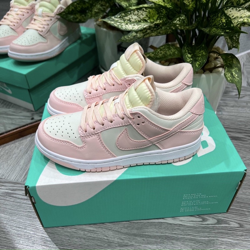 GIÀY SB DUNK HỒNG TRẮNG PINK DA THẬT SC