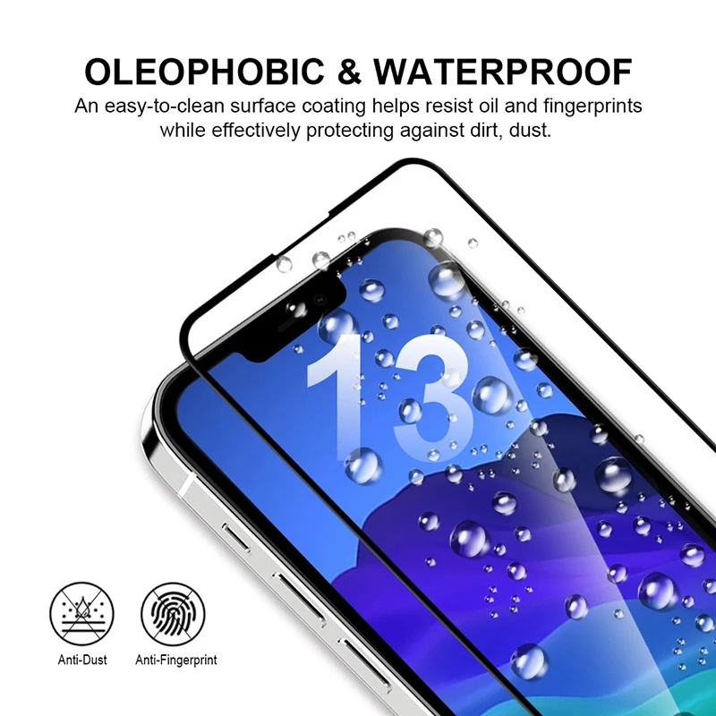 Kính cường lực 5D SUNTAIHO viền góc tròn bảo vệ màn hình cho Iphone 13Pro Max 12 Pro Max 11 11Pro 11Pro MAX XR 6 6s 7 8 Plus