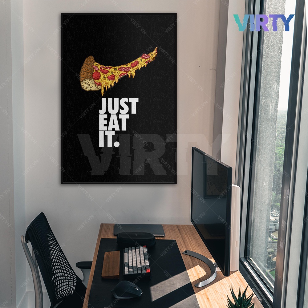 Tranh treo tường HYPEBEAST SNEAKER kèm khung composite VIRTY Tranh Canvas decor phòng ngủ, phòng làm việc