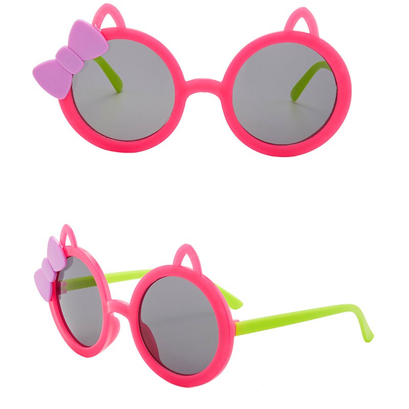 Kính Mát Gọng Tròn Hình Thỏ Dễ Thương Thời Trang 2022 Cho Bé Gái