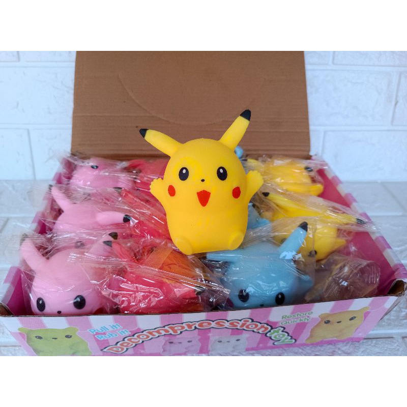 Đồ chơi xả stress , bóp dẻo mochi squishy hình pikachu cực cute