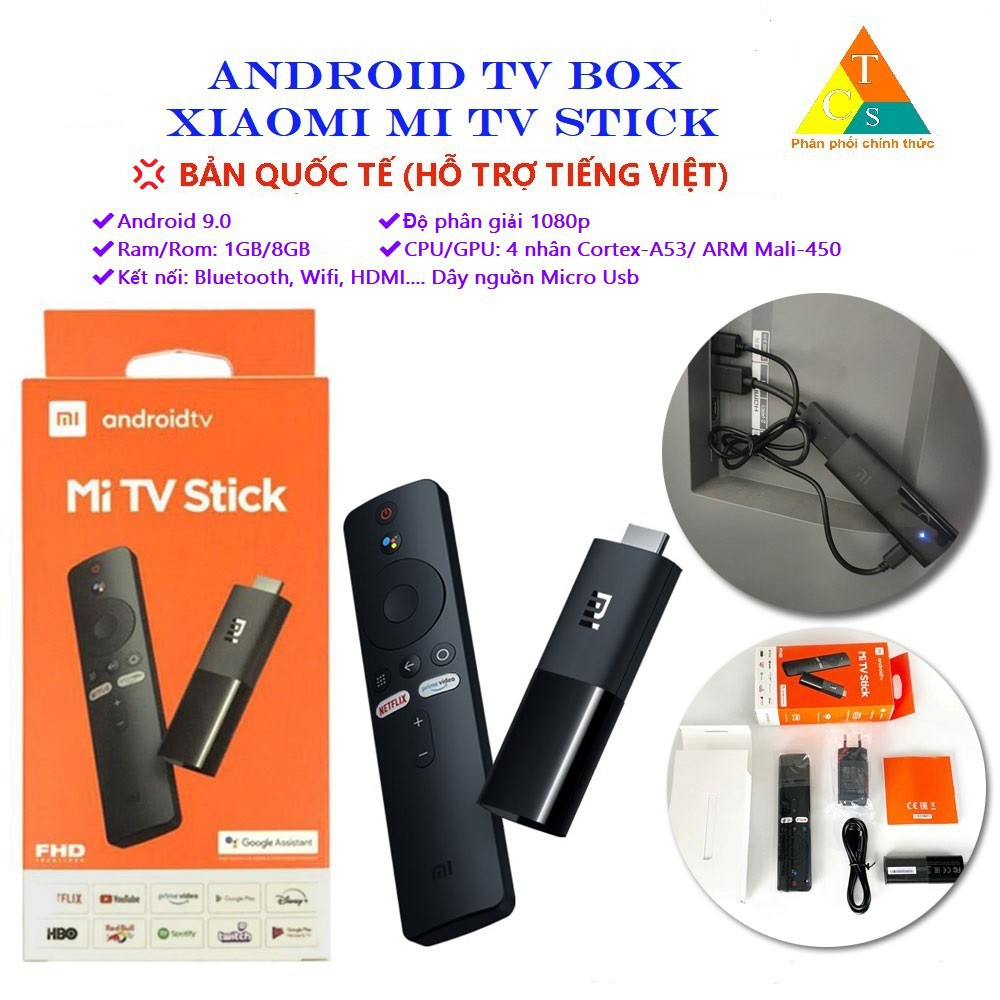 hmnggroceries.86[Mã SKAMA8 giảm 8% đơn 300K] Tivi box Xiaomi Mi TV Stick Bản Quốc Tế Tiếng Việt tìm kiếm giọng nói