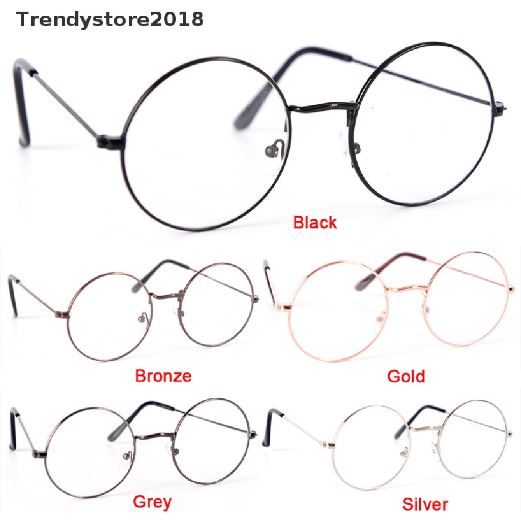 Mắt Kính Gọng Tròn Bằng Kim Loại Phong Cách Cổ Điển Sang Trọng Thời Trang 2018