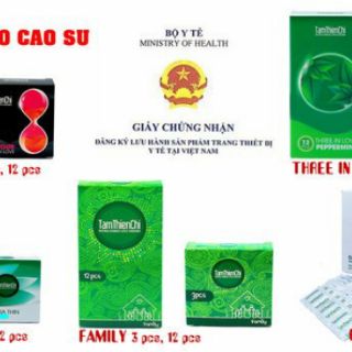 Bao cao su trơn+mỏng tâm thiện chid ( hộp 12cái )
