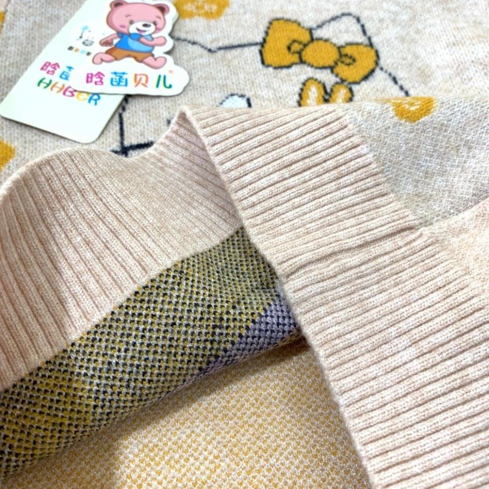 Áo len cổ tròn cho bé trai, bé gái, len dày ấm cho bé từ 8 - 18Kg, sz 80 - 110. .