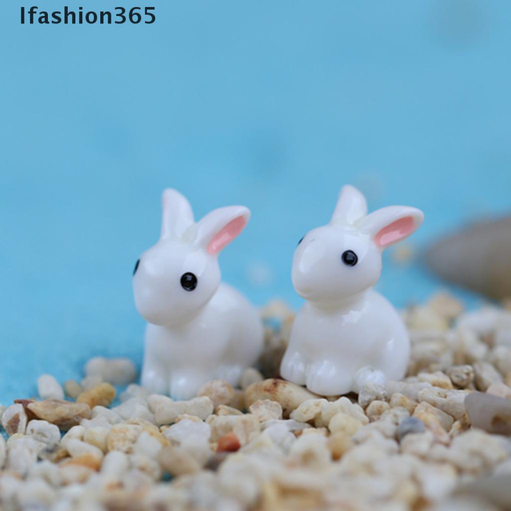 Set 2 Đồ trang trí Thỏ Mini Trang Trí Sân Vườn 365
