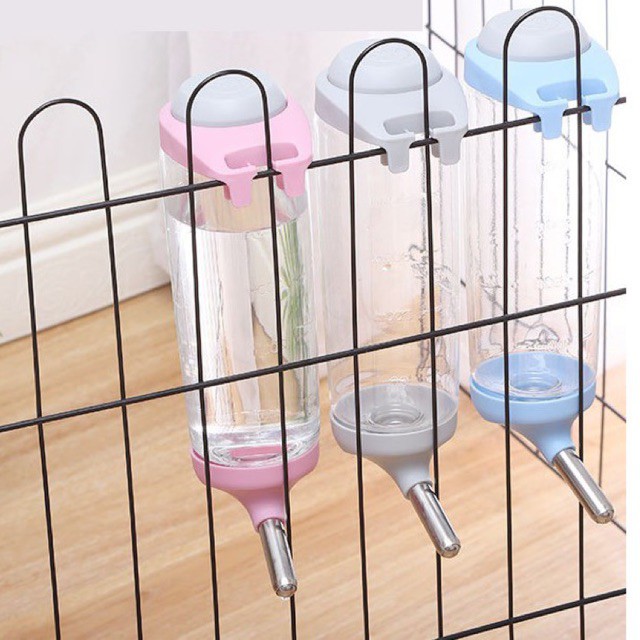 Bình nước gắn chuồng cho chó mèo size 350ml và 500ml