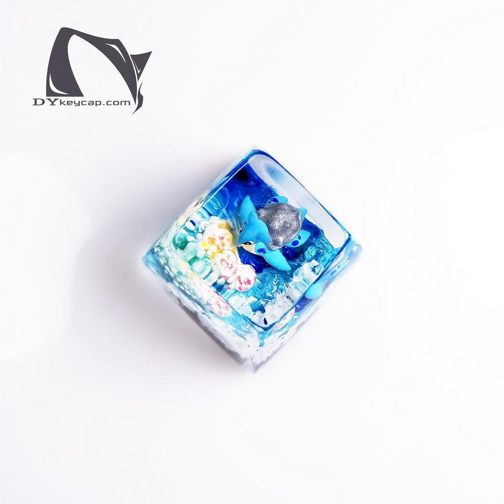 Nút bàn phím Pokemon, nút bàn phím Lapras , Bàn phím nhân vật hoạt hình - Lapras keycap, POKÉMON Artisan Keycap