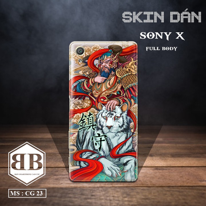 Bộ Skin Dán Sony Xperia X dán full lưng viền dùng thay ốp lưng điện thoại giá siêu ưu đãi