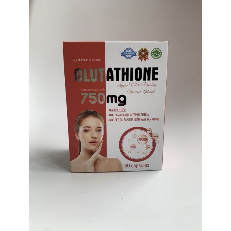 Viên uống trắng da Glutathione 750mg