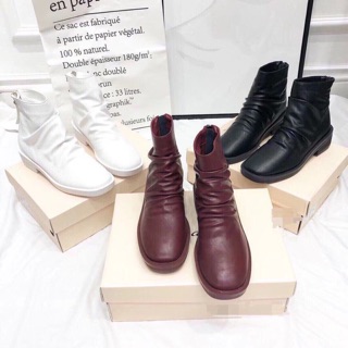 Giày boot nhăn cổ fullbox