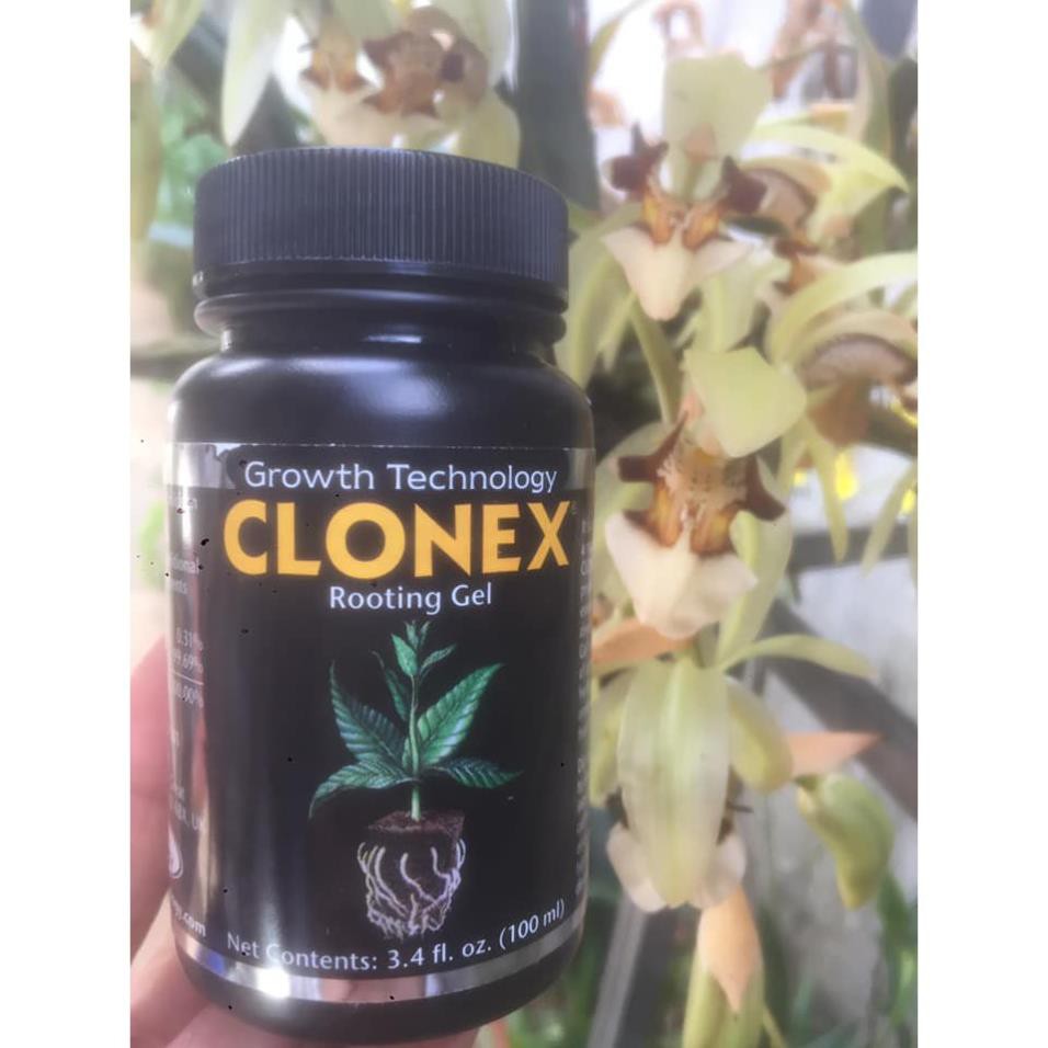 Gel Clonex hàng Mỹ chuyên dùng kích rễ trong ươm kei lan giâm, chiết cành 100ml (Growth Technology)