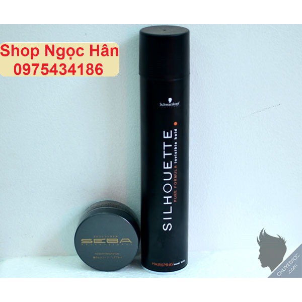 Combo Gôm Silhouette và Sáp Seba Chất Lượng